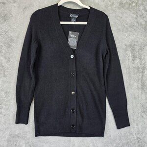 C by Bloomingdale's Sweater Womens XS Cashmere V Neck Cardigan New